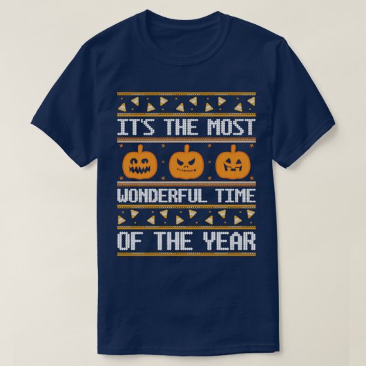 Halloween Ugly Sweater T-shirt (Design voorkant)