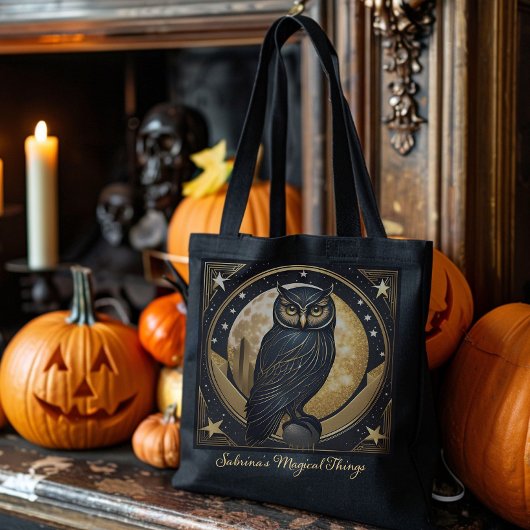 Halloween Uil Custom Trick or treat Canvas tas