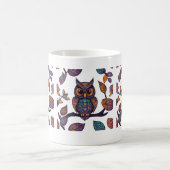 Halloween Uil en alebrije bladeren Koffiemok (Center)