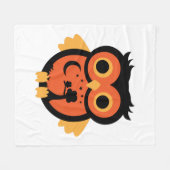 Halloween Uil Fleece Deken (Voorkant (Horizontaal))