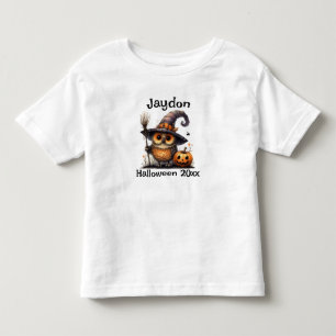 Halloween uil in een heks Pet personaliseren Kinder Shirts