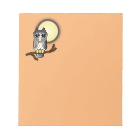 Halloween Uil Notitieblok (Voorkant)