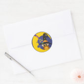 Halloween Uil op de Maan Starlight Stickers (Envelop)