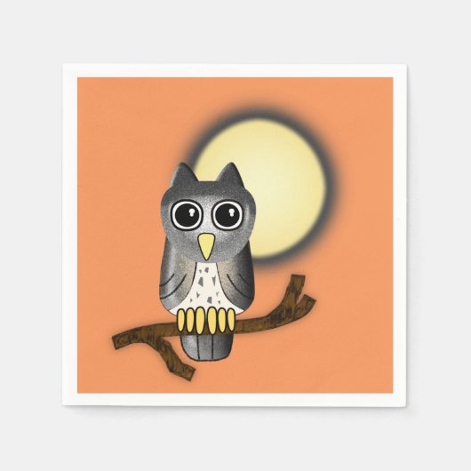 Halloween Uil Servet (Voorkant)
