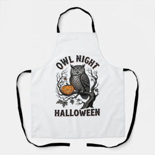 Halloween Uil Shirt Vintage Griezels Vogel Feest D Schort