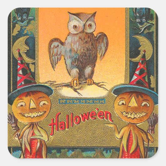 Halloween Uil Stickers - Trick or treat (Voorkant)