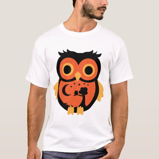Halloween Uil T-shirt (Voorkant)