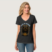 Halloween Uil T-shirt (Voorkant volledig)