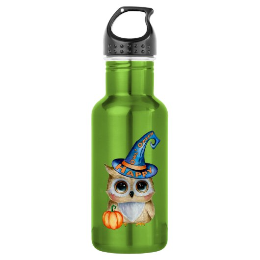 HALLOWEEN Uil Waterfles (Voorkant)