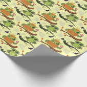 Halloween-uilen Cadeaupapier (Hoek)