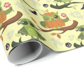 Halloween-uilen Cadeaupapier (Rol Hoek)