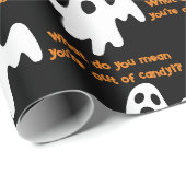 Halloween Uit Snoep Funny Ghost Cadeaupapier (Rol Hoek)