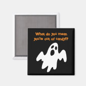 Halloween Uit Snoep Funny Ghost Magneet (Voorkant / Achterkant)
