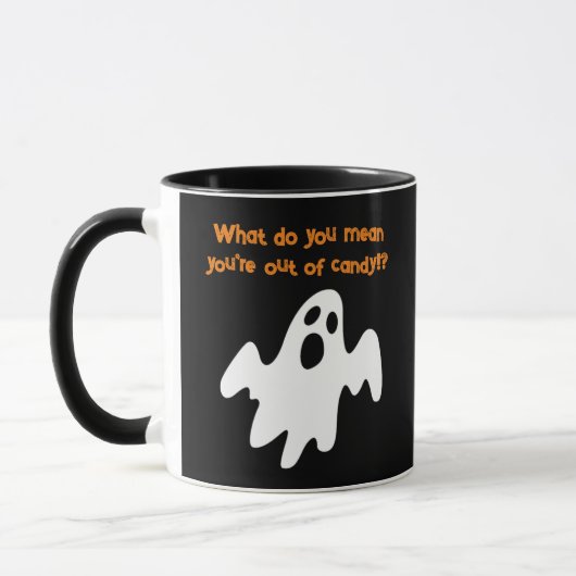 Halloween Uit Snoep Funny Ghost Mok (Links)