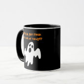 Halloween Uit Snoep Funny Ghost Mok (Voorkant links)