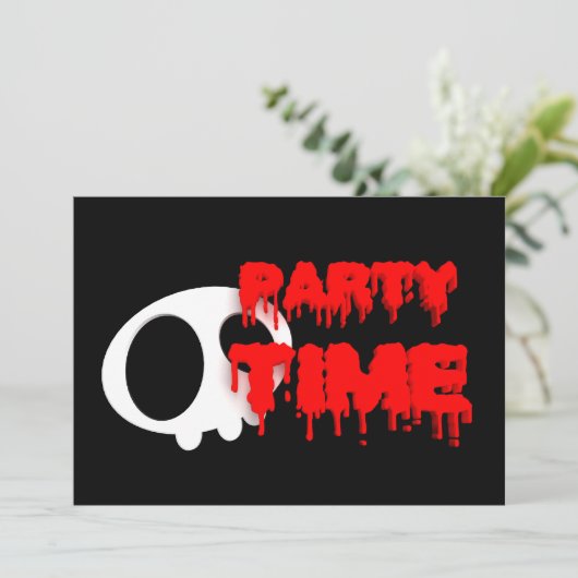 Halloween Uitnodiging (Staand voorkant)