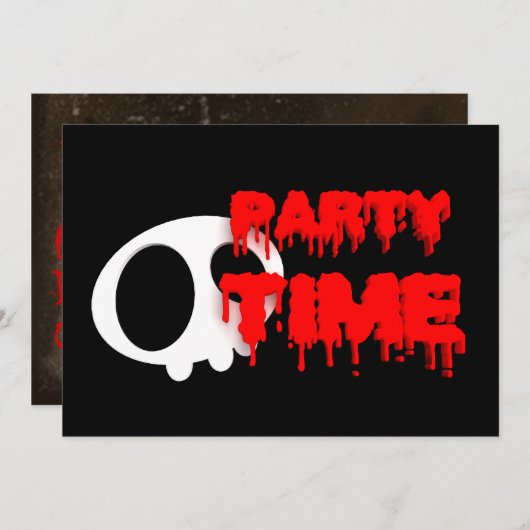 Halloween Uitnodiging (Voorkant / Achterkant)