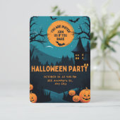 Halloween Uitnodiging (Staand voorkant)