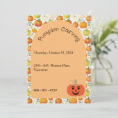 Halloween Uitnodiging (Staand voorkant)