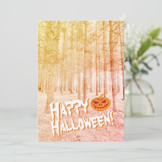 Halloween Uitnodiging (Staand voorkant)