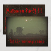 Halloween Uitnodiging (Voorkant / Achterkant)