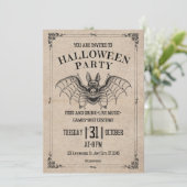 Halloween Uitnodiging (Staand voorkant)