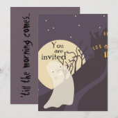 Halloween Uitnodiging (Voorkant / Achterkant)