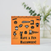 Halloween Uitnodiging (Staand voorkant)