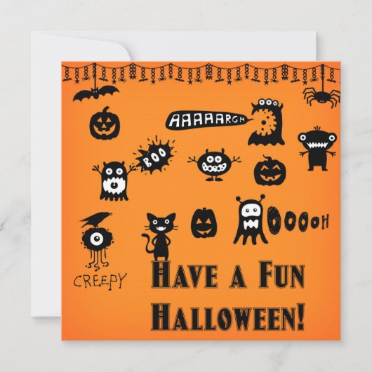 Halloween Uitnodiging (Voorkant)