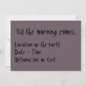 Halloween Uitnodiging (Achterkant)