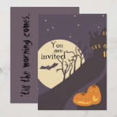 Halloween Uitnodiging (Voorkant / Achterkant)