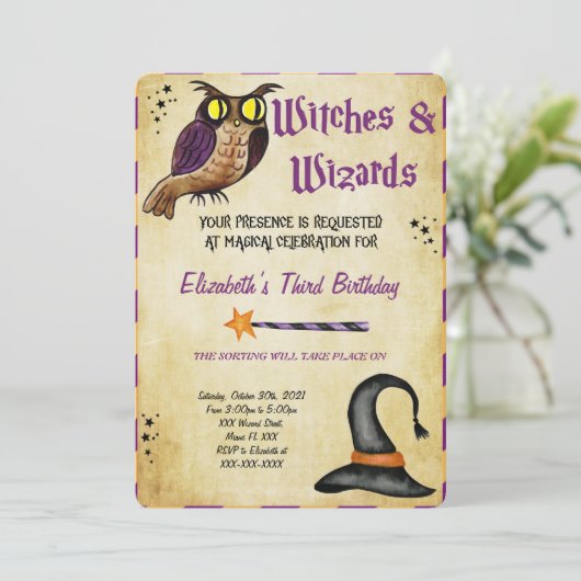 Halloween Uitnodiging (Staand voorkant)