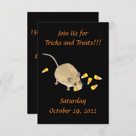 Halloween Uitnodiging (Voorkant / Achterkant)