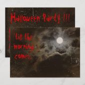 Halloween Uitnodiging (Voorkant / Achterkant)