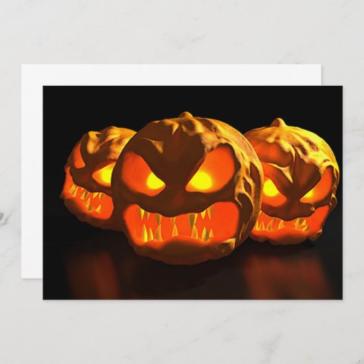 Halloween Uitnodiging (Voorkant / Achterkant)