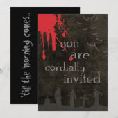 Halloween Uitnodiging (Voorkant / Achterkant)