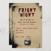 Halloween Uitnodiging (Voorkant / Achterkant)