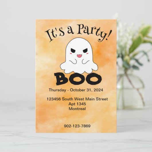 Halloween Uitnodiging (Staand voorkant)