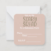 Halloween Uitnodiging (Achterkant)