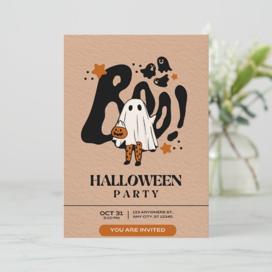 Halloween Uitnodiging 2024 (Staand voorkant)