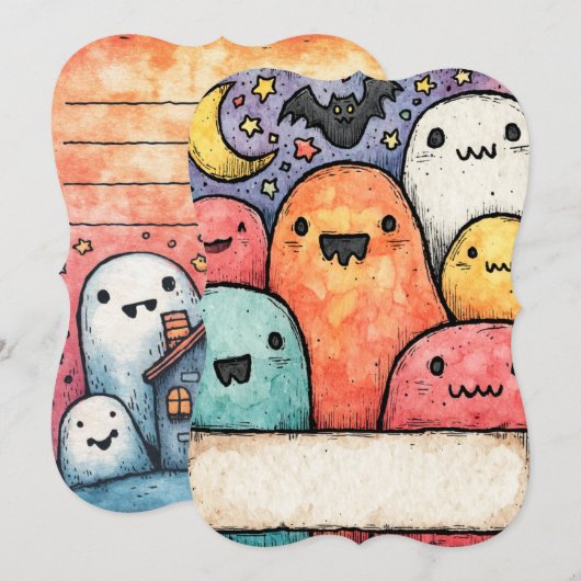 Halloween Uitnodiging 2025 (Voorkant / Achterkant)