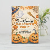 Halloween-uitnodiging | Activiteiten in de omgevin Kaart (Staand voorkant)