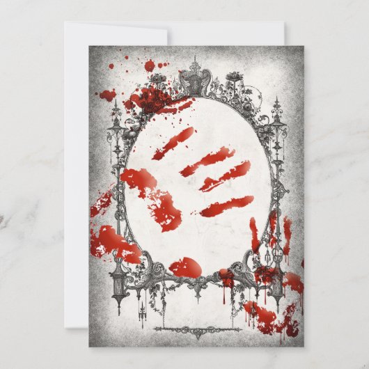 Halloween uitnodiging Bloody Good Time (Achterkant)