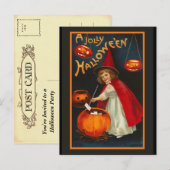 Halloween Uitnodiging Briefkaart (Voorkant / Achterkant)