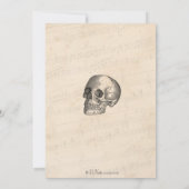 Halloween Uitnodiging de heer Botten Skeleton Part (Achterkant)