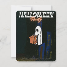 Halloween Uitnodiging-Echoes van de Verlaten