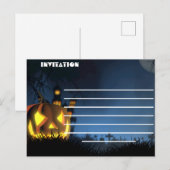 halloween-uitnodiging feestdagenkaart (Voorkant / Achterkant)