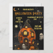 Halloween uitnodiging Geheime huis uitnodiging (Voorkant)