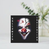 halloween uitnodiging griezelige klauw (Staand voorkant)