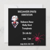 halloween uitnodiging griezelige klauw (Achterkant)